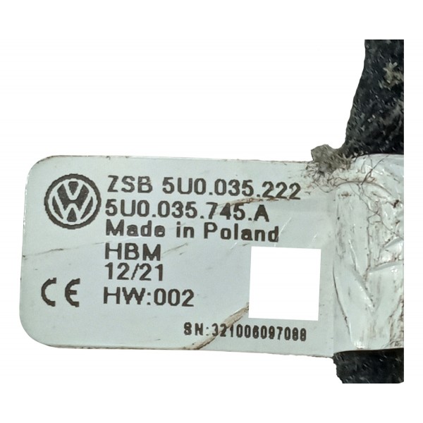 Plug Tomada Usb Superior Do Painel Vw Saveiro 1.6 2021