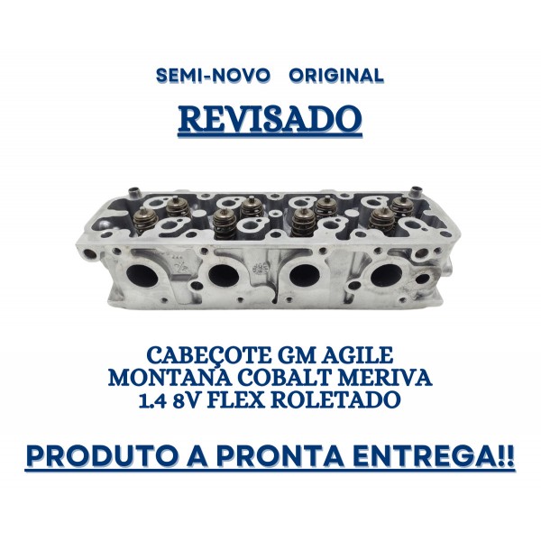 Cabeçote Gm Agile Montana Cobalt Meriva 1.4 8v Flex Roletado