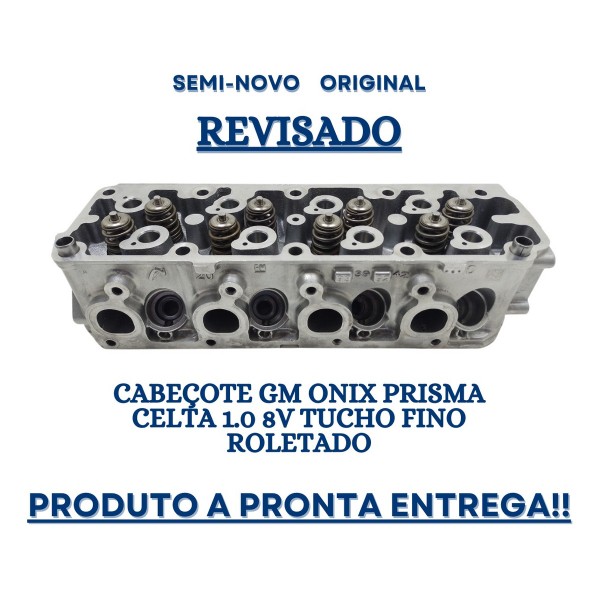 Cabeçote Onix Prisma 1.0 8v Tucho Fino Roletado Revisado