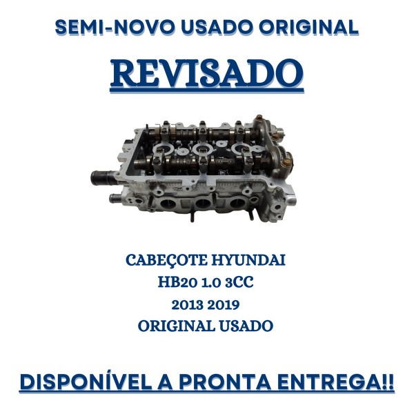 Cabeçote Hyundai Hb20 1.0 3cc 2013 2019 Original Revisado