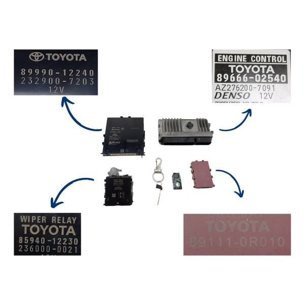 Kit Code Injeção Corolla Hibrido 1 8 2020 Usado