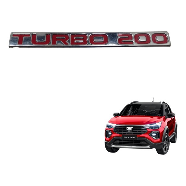 Emblema Logo Tampa Traseira Fiat Pulse Turbo 200 2022 Usado