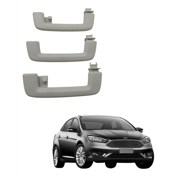 Kit Conjunto Alça Pqp Do Teto Ford Focus Aut 2015 Usado