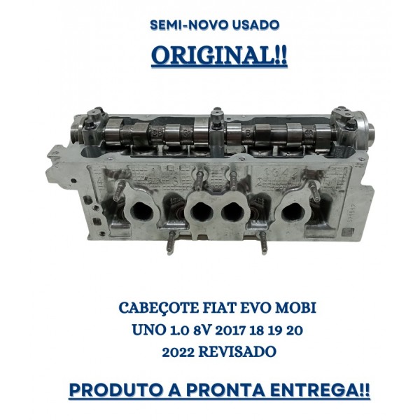 Cabeçote Fiat Evo Mobi Uno 1.0 8v 2017 2022 Revisado