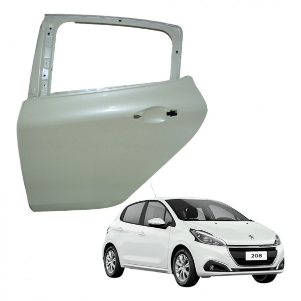 Porta Traseira Esquerda Peugeot 208 Active 2014 Usado