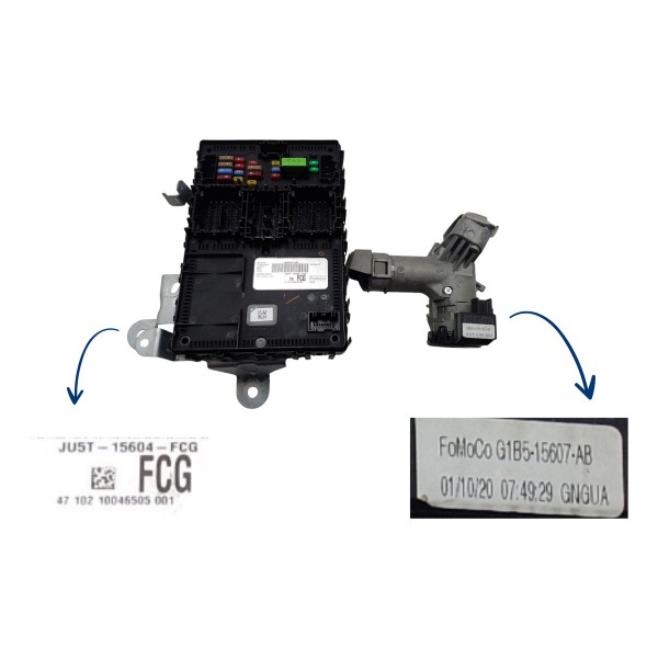 Kit Code Modulo Injeção Ford Ka 1.5 2020 2021 Usado