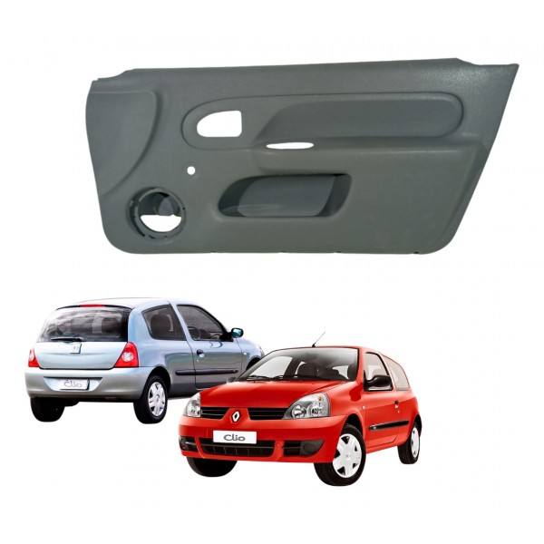 Forro Da Porta Renault Clio 2005 2011 2p Cinza Usado