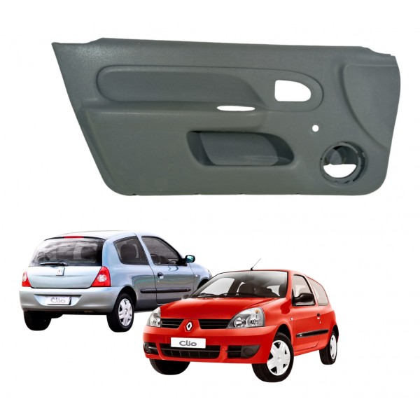 Forro Da Porta Renault Clio 2005 2011 2p Cinza Usado