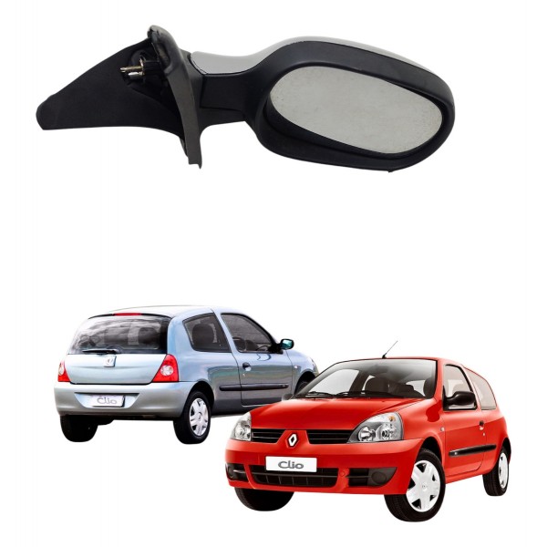 Retrovisor Lente Manual Renault Clio 2002 2011 Usado