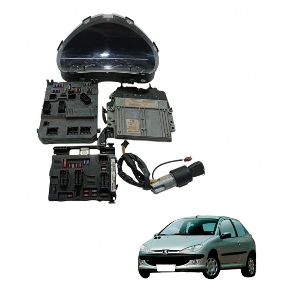 Kit Code Modulo Injeção Peugeot 206 1.4 2004 Manual Usado