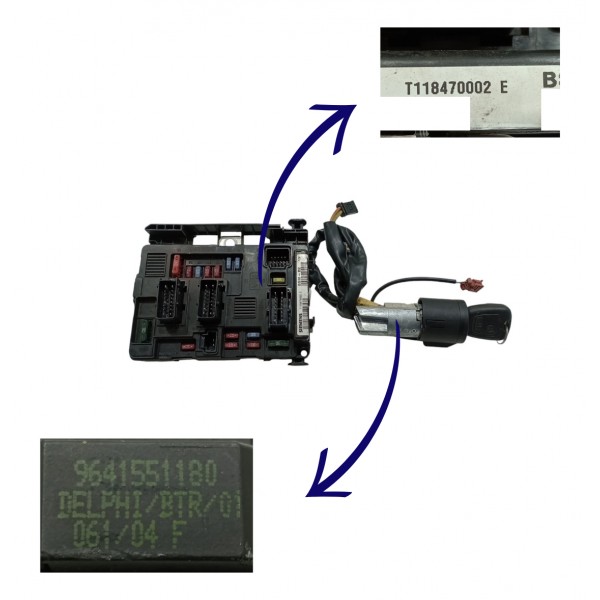 Kit Code Modulo Injeção Peugeot 206 1.4 2004 Manual Usado