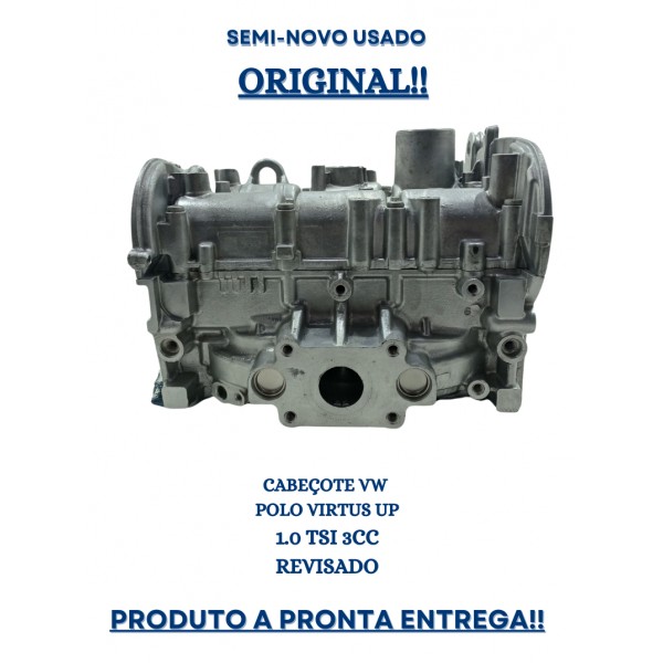 Cabeçote Vw Polo Vrtus Up 1.0 Tsi 3cc Original Revisado