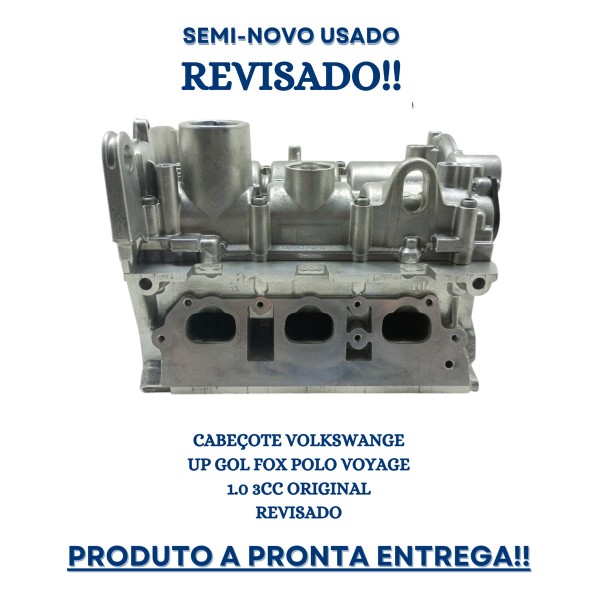 Cabeçote Vw Up Fox Polo Voyage 3cc 1.0 Original Revisado