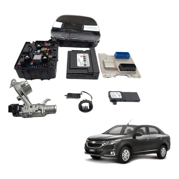 Kit Code Modulo Injeção Gm Cobalt 1.8 Ltz 2017 18 Aut Usado