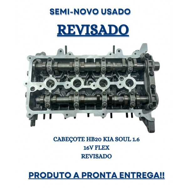 Cabeçote Hb20 Kia Soul 1.6 16v Flex 2012 2019 Revisado