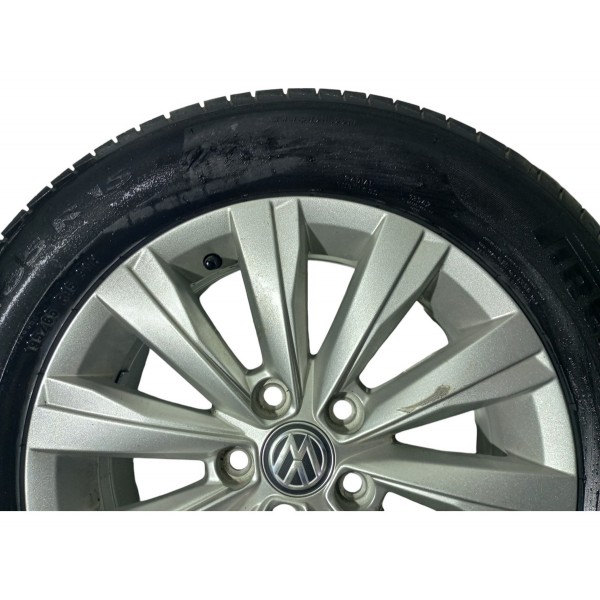 Roda Liga Leve Pneu 195 65 Aro 15 Vw Virtus Original Usado