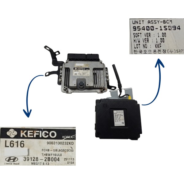 Kit Code Modulo Injeção Hb20x 1.6 2019 2017 2018 Aut Usado