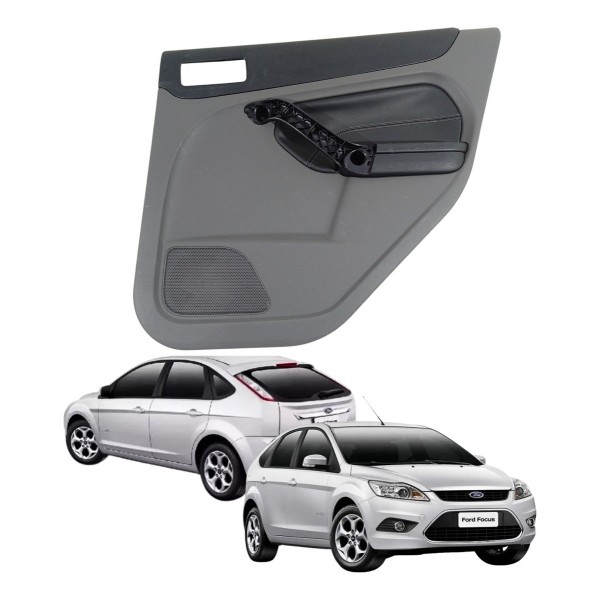 Forro Da Porta Couro Original Ford Focus 2009 2013 Usado