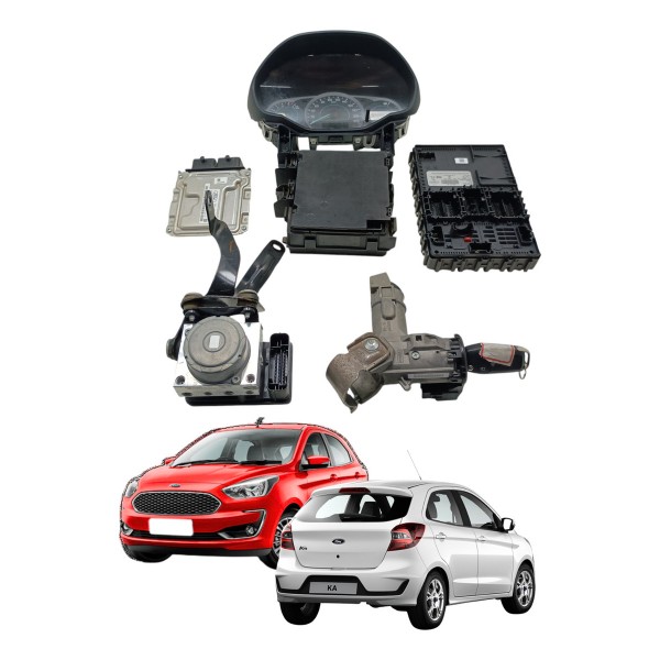 Kit Code Modulo Injeção Ford Ka 1.5 3cc 2019 21 Dragon Usado