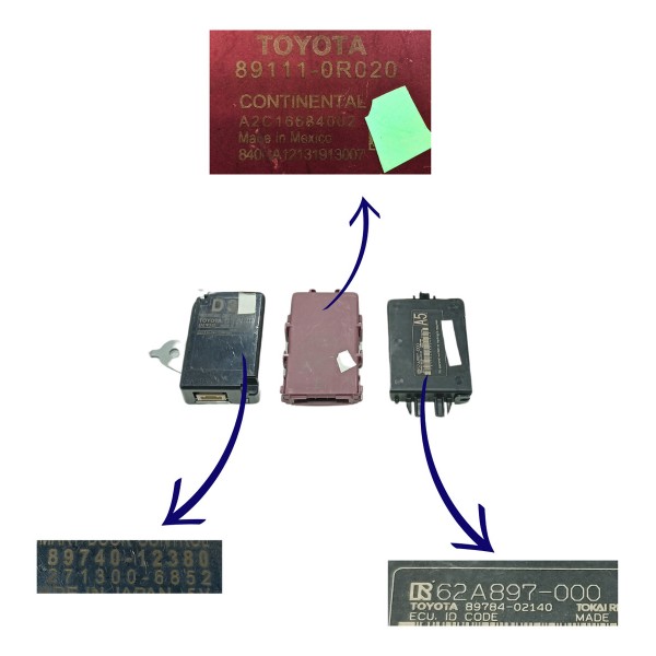 Kit Code Modulo Injeção Toyota Corolla 2.0 2020 Start Usado