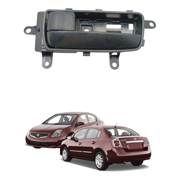 Maçaneta Interna Porta Esquerda Nissan Sentra 2007 13 Usado