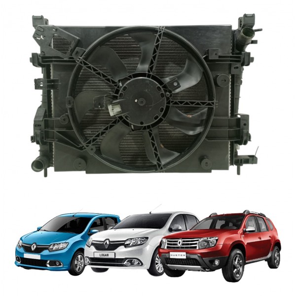 Kit Radiador Sandero Logan Duster 1.0 1.6 2015 A 2020 Usado