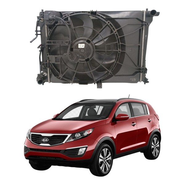 Kit Conjunto Radiador Kia Sportage 2.0 2017 2020 Usado