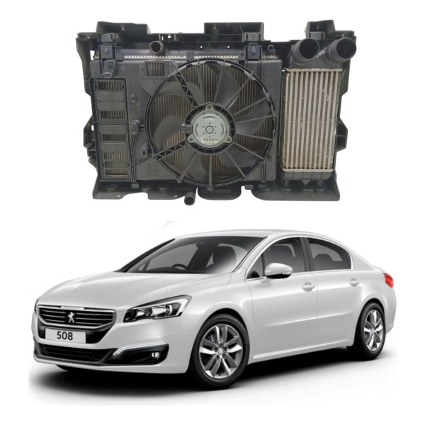 Kit Conjunto Radiador Peugeot 508 1.6 Thp 2012 2014 Usado