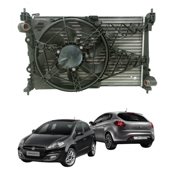 Kit Radiador Fiat Bravo 1.8 Etorq 2011 A 2016 Usado